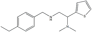 [2-(dimethylamino)-2-(thiophen-2-yl)ethyl][(4-ethylphenyl)methyl]amine Struktur