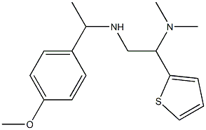 [2-(dimethylamino)-2-(thiophen-2-yl)ethyl][1-(4-methoxyphenyl)ethyl]amine Struktur