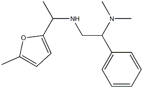 [2-(dimethylamino)-2-phenylethyl][1-(5-methylfuran-2-yl)ethyl]amine Struktur