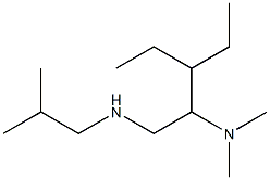 [2-(dimethylamino)-3-ethylpentyl](2-methylpropyl)amine Struktur