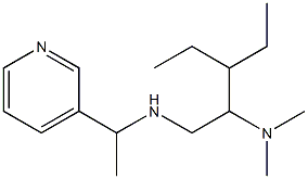 [2-(dimethylamino)-3-ethylpentyl][1-(pyridin-3-yl)ethyl]amine Struktur