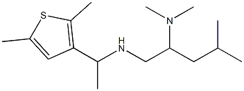 [2-(dimethylamino)-4-methylpentyl][1-(2,5-dimethylthiophen-3-yl)ethyl]amine Struktur