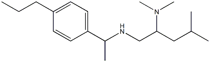 [2-(dimethylamino)-4-methylpentyl][1-(4-propylphenyl)ethyl]amine Struktur