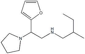 [2-(furan-2-yl)-2-(pyrrolidin-1-yl)ethyl](2-methylbutyl)amine Struktur