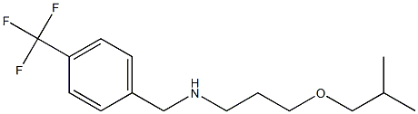 [3-(2-methylpropoxy)propyl]({[4-(trifluoromethyl)phenyl]methyl})amine Struktur