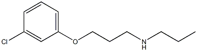 [3-(3-chlorophenoxy)propyl](propyl)amine Struktur