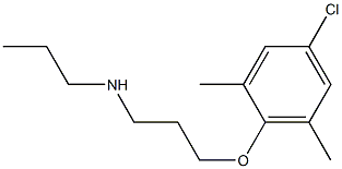 [3-(4-chloro-2,6-dimethylphenoxy)propyl](propyl)amine Struktur