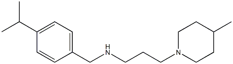 [3-(4-methylpiperidin-1-yl)propyl]({[4-(propan-2-yl)phenyl]methyl})amine Struktur