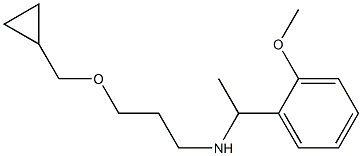 [3-(cyclopropylmethoxy)propyl][1-(2-methoxyphenyl)ethyl]amine Struktur