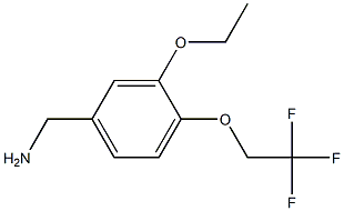 [3-ethoxy-4-(2,2,2-trifluoroethoxy)phenyl]methanamine Struktur