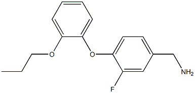 [3-fluoro-4-(2-propoxyphenoxy)phenyl]methanamine Struktur