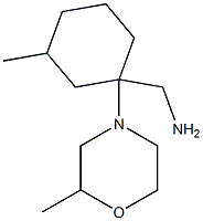 [3-methyl-1-(2-methylmorpholin-4-yl)cyclohexyl]methylamine Struktur