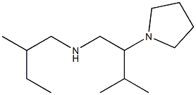 [3-methyl-2-(pyrrolidin-1-yl)butyl](2-methylbutyl)amine Struktur