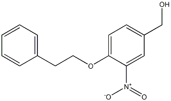 [3-nitro-4-(2-phenylethoxy)phenyl]methanol Struktur