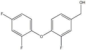 [4-(2,4-difluorophenoxy)-3-fluorophenyl]methanol Struktur