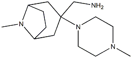 [8-methyl-3-(4-methylpiperazin-1-yl)-8-azabicyclo[3.2.1]octan-3-yl]methanamine Struktur