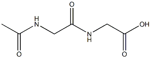 {[(acetylamino)acetyl]amino}acetic acid Struktur