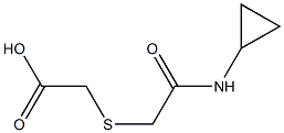 {[2-(cyclopropylamino)-2-oxoethyl]thio}acetic acid Struktur