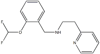 {[2-(difluoromethoxy)phenyl]methyl}[2-(pyridin-2-yl)ethyl]amine Struktur