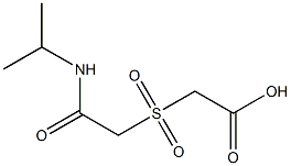 {[2-(isopropylamino)-2-oxoethyl]sulfonyl}acetic acid Struktur