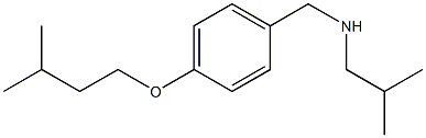 {[4-(3-methylbutoxy)phenyl]methyl}(2-methylpropyl)amine Struktur