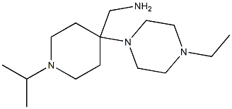 {[4-(4-ethylpiperazin-1-yl)-1-isopropylpiperidin-4-yl]methyl}amine Struktur