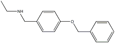 {[4-(benzyloxy)phenyl]methyl}(ethyl)amine Struktur