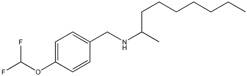 {[4-(difluoromethoxy)phenyl]methyl}(nonan-2-yl)amine Struktur