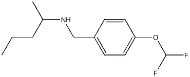 {[4-(difluoromethoxy)phenyl]methyl}(pentan-2-yl)amine Struktur