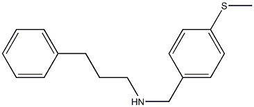 {[4-(methylsulfanyl)phenyl]methyl}(3-phenylpropyl)amine Struktur