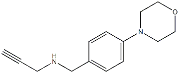 {[4-(morpholin-4-yl)phenyl]methyl}(prop-2-yn-1-yl)amine Struktur