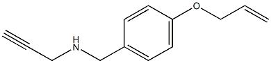 {[4-(prop-2-en-1-yloxy)phenyl]methyl}(prop-2-yn-1-yl)amine Struktur