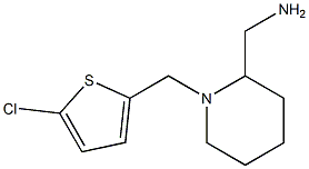 {1-[(5-chlorothiophen-2-yl)methyl]piperidin-2-yl}methanamine Struktur