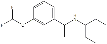 {1-[3-(difluoromethoxy)phenyl]ethyl}(pentan-3-yl)amine Struktur