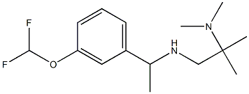 {1-[3-(difluoromethoxy)phenyl]ethyl}[2-(dimethylamino)-2-methylpropyl]amine Struktur