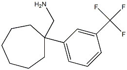 {1-[3-(trifluoromethyl)phenyl]cycloheptyl}methanamine Struktur