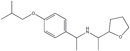 {1-[4-(2-methylpropoxy)phenyl]ethyl}[1-(oxolan-2-yl)ethyl]amine Struktur