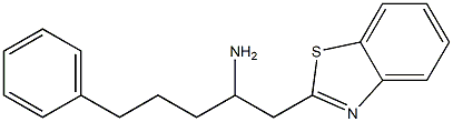 1-(1,3-benzothiazol-2-yl)-5-phenylpentan-2-amine Struktur