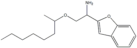 1-(1-benzofuran-2-yl)-2-(octan-2-yloxy)ethan-1-amine Struktur