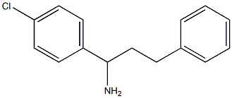 1-(4-chlorophenyl)-3-phenylpropan-1-amine Struktur