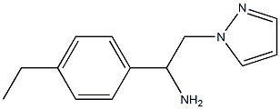 1-(4-ethylphenyl)-2-(1H-pyrazol-1-yl)ethan-1-amine Struktur