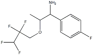 1-(4-fluorophenyl)-2-(2,2,3,3-tetrafluoropropoxy)propan-1-amine Struktur