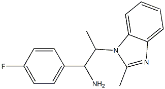 1-(4-fluorophenyl)-2-(2-methyl-1H-1,3-benzodiazol-1-yl)propan-1-amine Struktur