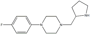 1-(4-fluorophenyl)-4-(pyrrolidin-2-ylmethyl)piperazine Struktur