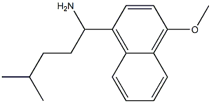 1-(4-methoxynaphthalen-1-yl)-4-methylpentan-1-amine Struktur