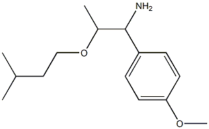 1-(4-methoxyphenyl)-2-(3-methylbutoxy)propan-1-amine Struktur