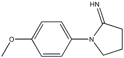 1-(4-methoxyphenyl)pyrrolidin-2-imine Struktur