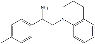 1-(4-methylphenyl)-2-(1,2,3,4-tetrahydroquinolin-1-yl)ethan-1-amine Struktur