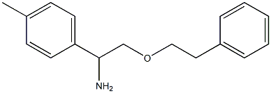 1-(4-methylphenyl)-2-(2-phenylethoxy)ethan-1-amine Struktur