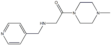 1-(4-methylpiperazin-1-yl)-2-[(pyridin-4-ylmethyl)amino]ethan-1-one Struktur